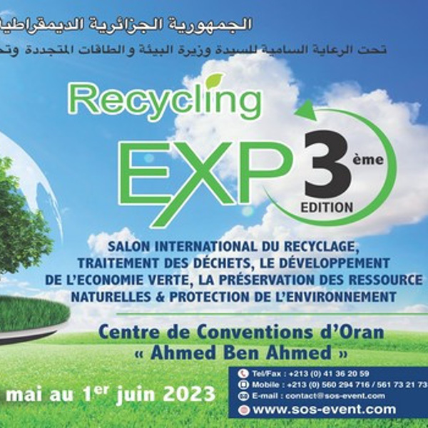 Oran: 50 exposants au Salon du recyclage et de traitement des déchets « Recycling Expo »